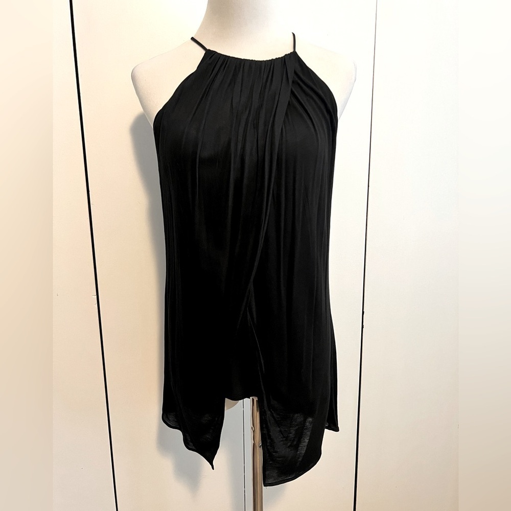 WHBM Black Layered Halter